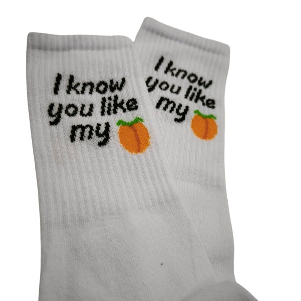 Κάλτσα ψηλή UNISEX – I KNOW YOU LIKE MY A@@