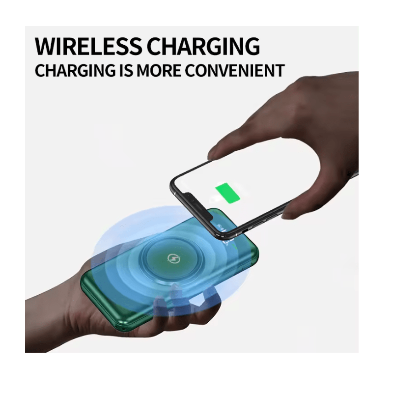 Powerbank Aσύρματης Φόρτισης και με Ενσωματωμένα Βύσματα 18.000mAh