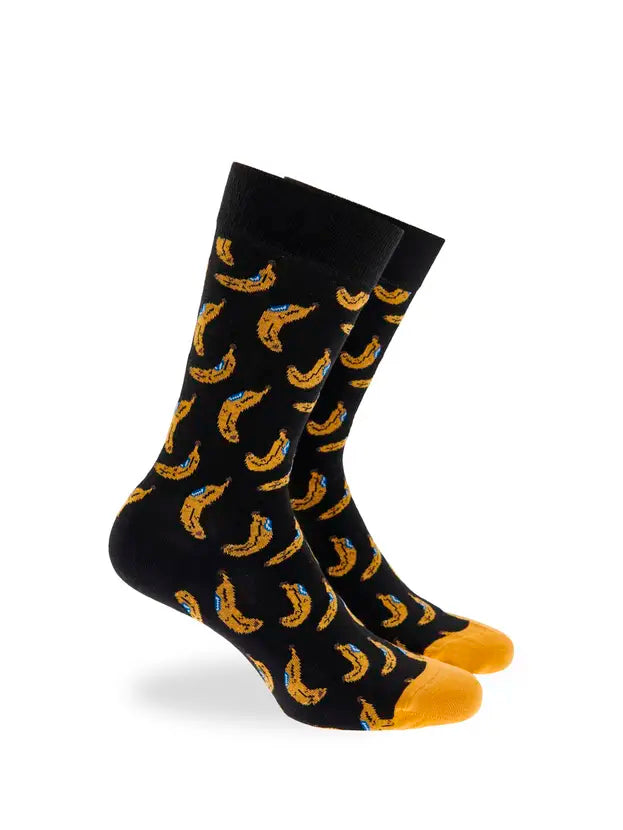 Βαμβακερές κάλτσες με σχέδιο Go bananas 3-pack