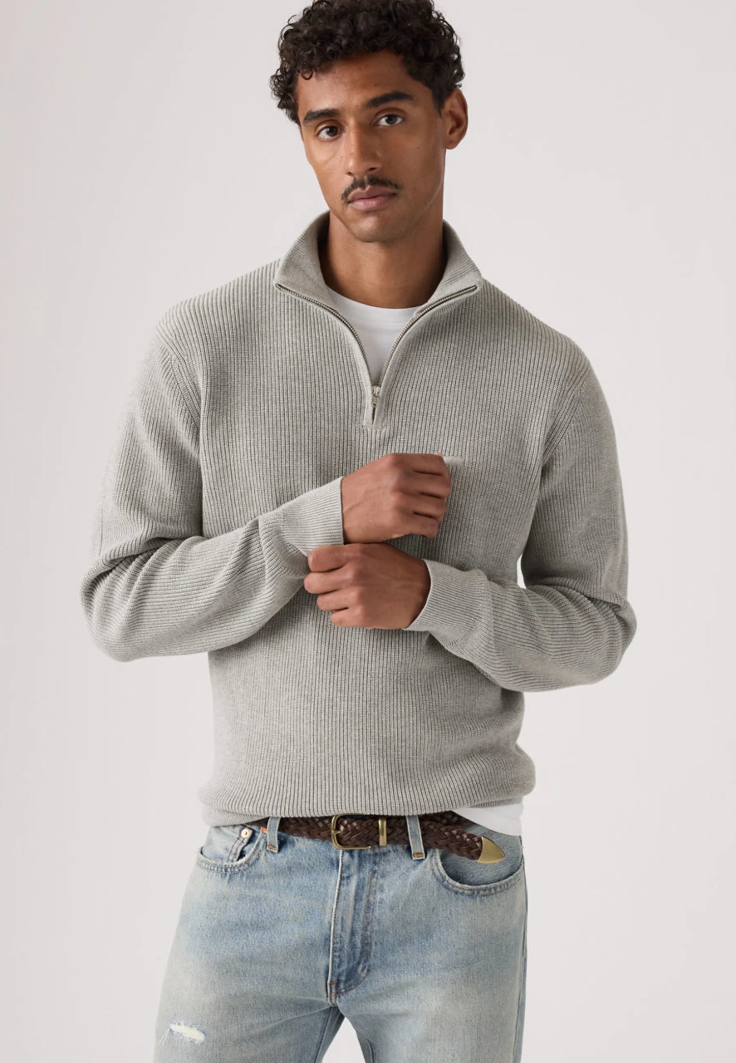 Levi's HM QUARTER ZIP SWEATER - Πουλόβερ