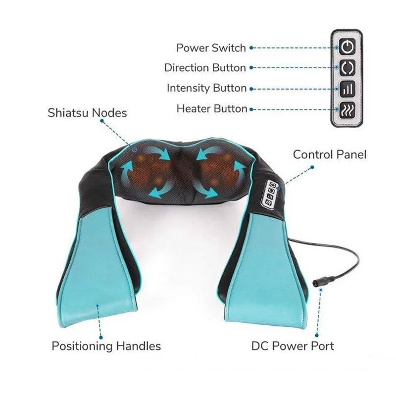 Συσκευή Μασάζ Shiatsu με Υπέρυθρη Θερμότητα