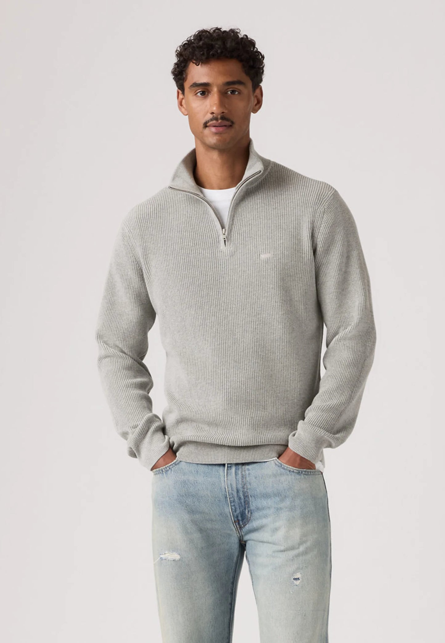 Levi's HM QUARTER ZIP SWEATER - Πουλόβερ