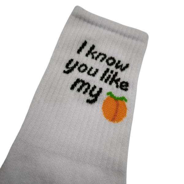 Κάλτσα ψηλή UNISEX – I KNOW YOU LIKE MY A@@