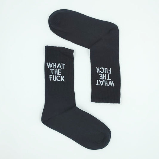 Κάλτσα ψηλή UNISEX – WHAT THE FUCK