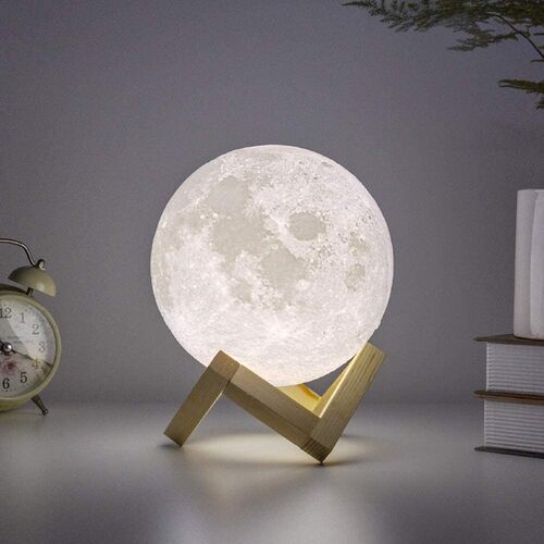Φωτιστικό Φεγγάρι 3D Moon Lamp Επαναφορτιζόμενο